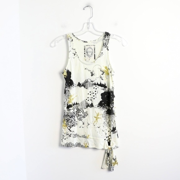 Salad Tops - Salad Hong Kong designer boutique S ballet ballerina art print gold metallic